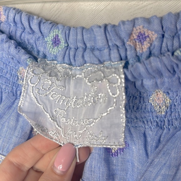 🔥 TEMPTATION POSITANO Chiesa Nuova embroidered Linen skirt MADE IN ITALY small - Picture 6 of 11